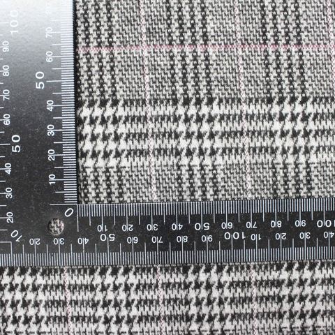 Plaid Polyester Viscose Stretch Knit Fabric