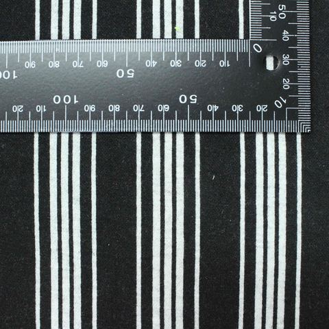 Fine Striped Polyester Stretch Knit Fabric