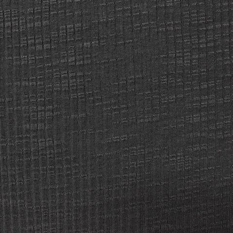 Dark Grey Geometric-Square Rib Knit, Polyester