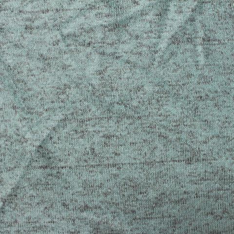 Heather Brushed Viscose Polyester Stretch Chunky Knit Fabric