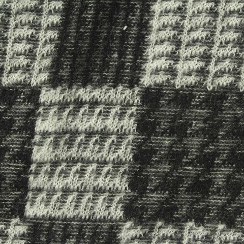 Bold Plaid Viscose Polyester Stretch Knit Fabric