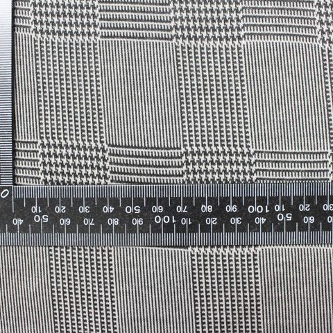 Black Plaid Jacquard