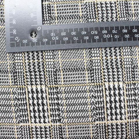 Bold Plaid Polyester Stretch Knit Fabric