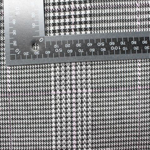 Black Houndstooth Jacquard, Polyester