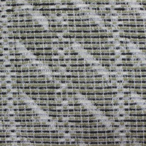 Black Dashes Jacquard, Poly-Cotton