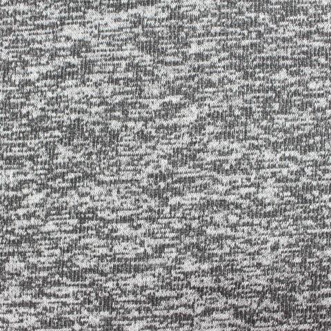Black Heathered-Marl Knit, Cotton-Poly