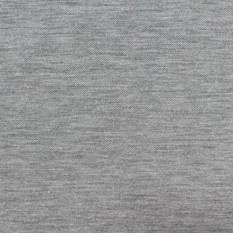 Grey Marl Piqué Knit, Cotton-Poly
