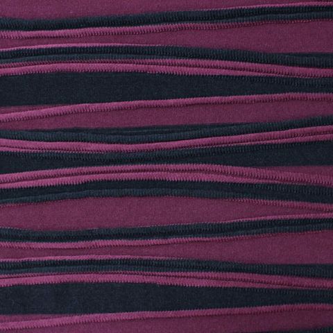 Bold Striped Polyester Stretch Knit Fabric