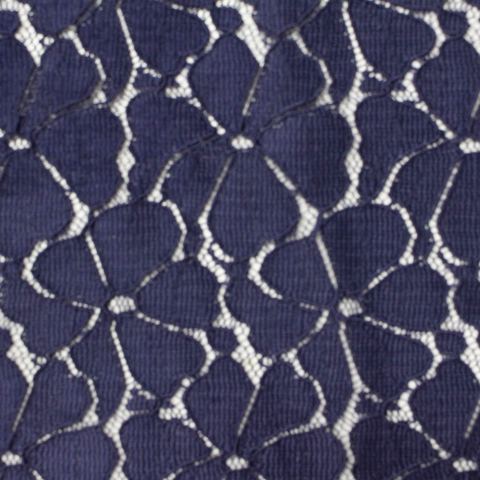 Navy Floral Lace, Nylon