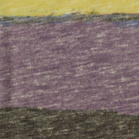 Yellow Horizontal-Stripe Knit, Poly-Cotton
