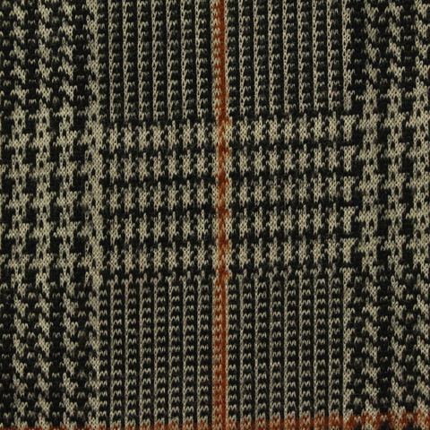 Bold Plaid Polyester Stretch Knit Fabric