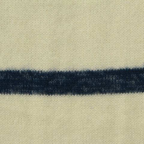 Striped Brushed Viscose Polyester Stretch Knit Fabric