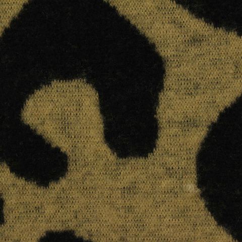 Animal Print Brushed Polyester Stretch Knit Fabric