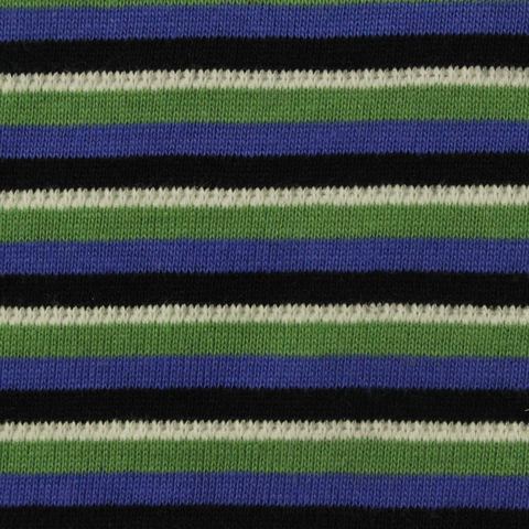 Striped 100% Cotton Knit Fabric