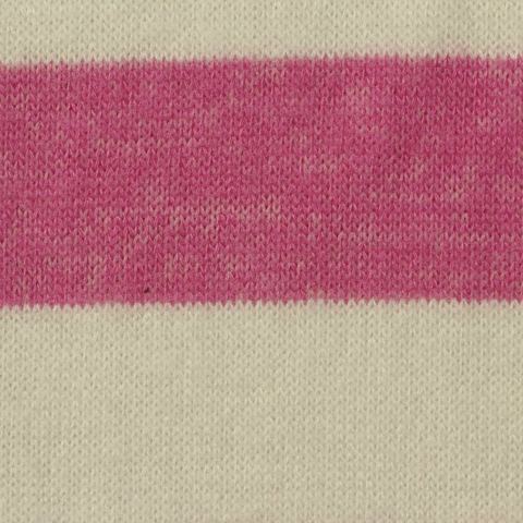 Bold Striped Brushed Viscose Polyester Stretch Chunky Knit Fabric