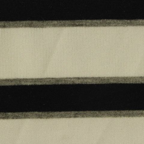 Bold Striped Polyester Viscose Knit Fabric