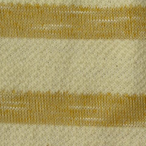 Striped Cotton Polyester French Terry Fabric