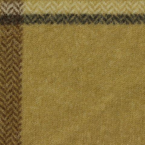 Bold Plaid Viscose Polyester Stretch Chunky Knit Fabric