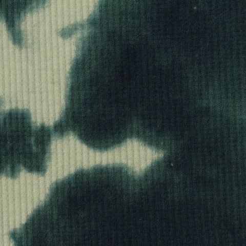Printed Cotton Stretch Rib Knit Fabric