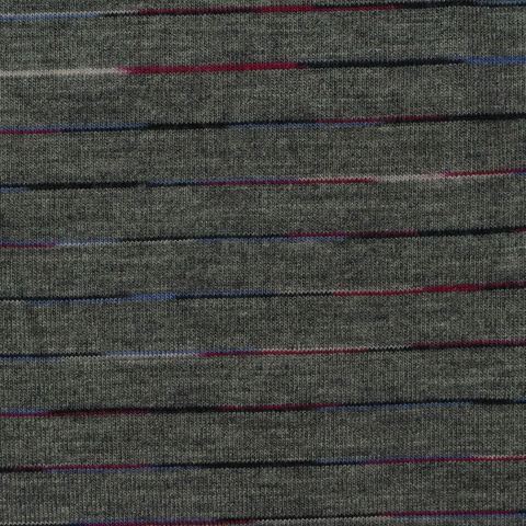 Fine Striped Viscose Stretch Knit Fabric