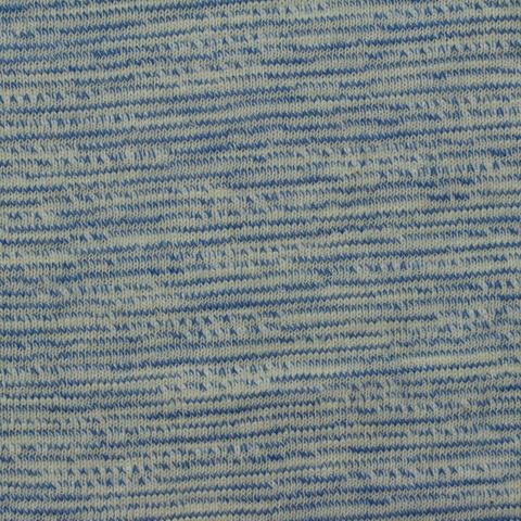 Striped Slub 100% Cotton Knit Fabric