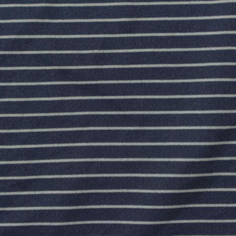 Fine Striped Polyester Stretch Knit Fabric