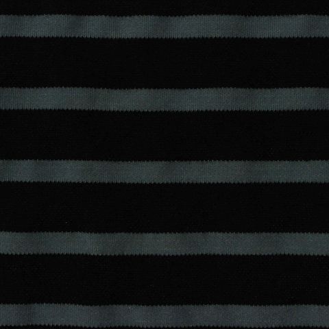 Bold Striped Polyester Stretch Knit Fabric