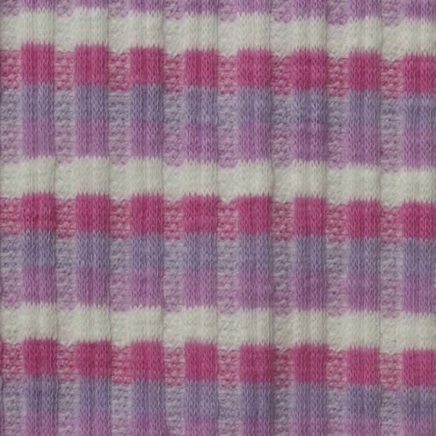 Plaid Cotton Polyester Stretch Knit Fabric