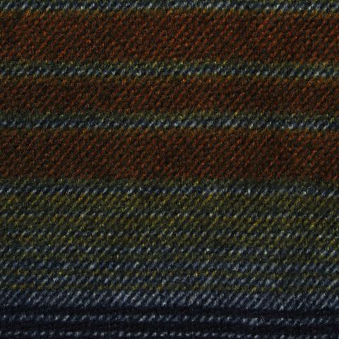 Bold Striped Brushed Polyester Stretch Chunky Knit Fabric