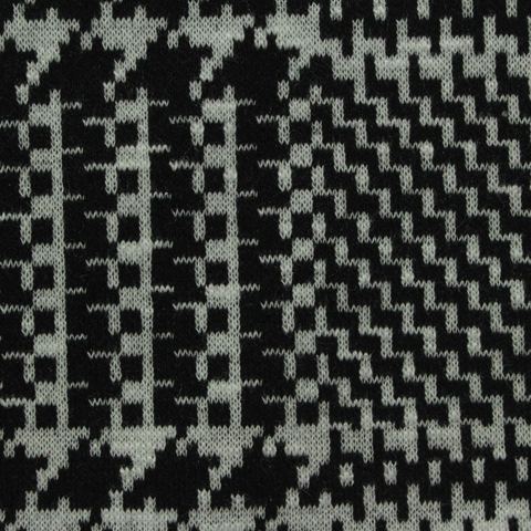 Plaid Polyester Stretch Knit Fabric