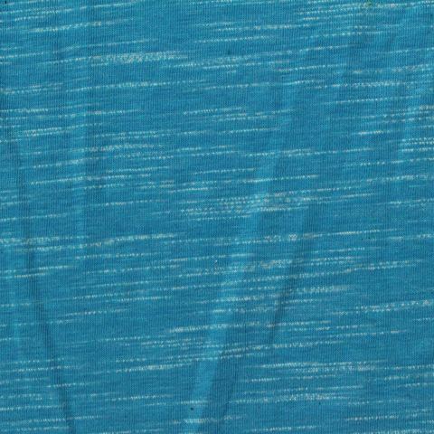 Blue Heathered-Marl Knit, Cotton-Poly