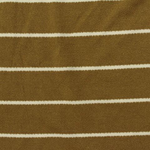 Striped Brushed Viscose Stretch French Terry Fabric