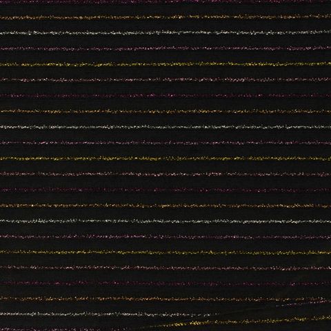 Silver Horizontal-Stripe Knit, Nylon
