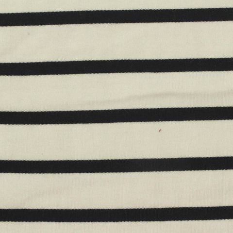 Striped 100% Cotton Jersey Knit Fabric