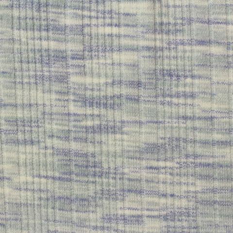 Heather Polyester Viscose Stretch Rib Knit Fabric
