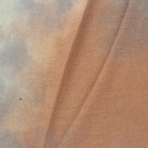 Printed Brushed Polyester Viscose Stretch Chunky Knit Fabric
