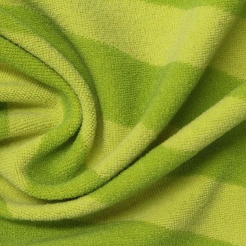 Bold Striped Polyester Stretch Knit Fabric
