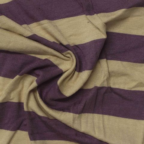 Purple Horizontal-Stripe Knit