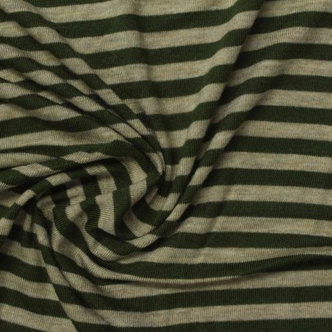 Striped Viscose Stretch Knit Fabric