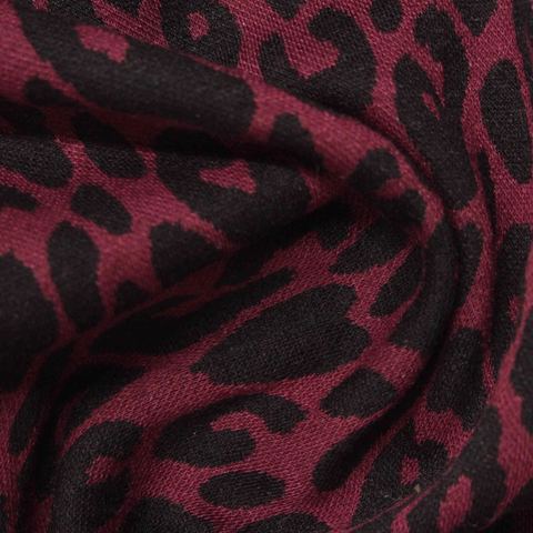 Bold Animal Print Polyester Stretch Knit Fabric