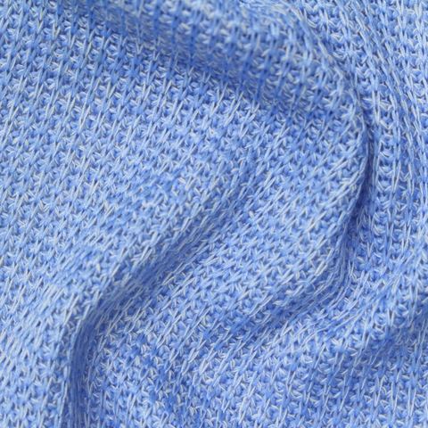 Heather Polyester Cotton Rib Knit Fabric