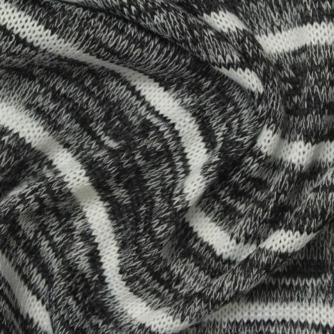 Striped 100% Polyester Jersey Knit Fabric