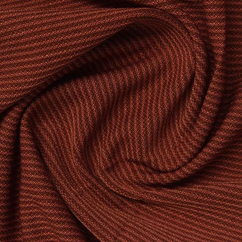 Fine Striped Polyester Stretch Knit Fabric