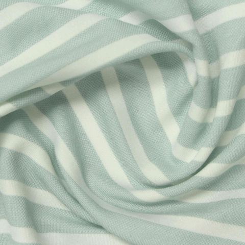 Striped Nylon Polyester Blend Knit Fabric