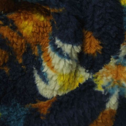 Blue Abstract Minky, Polyester