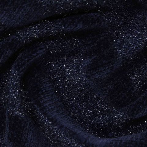 Navy Marl Chenille, Polyester