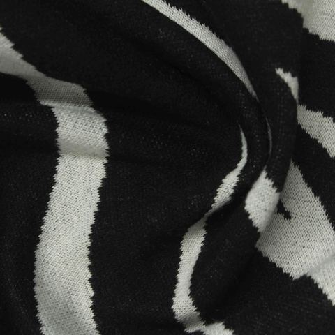 Animal Print Polyester Viscose Stretch Knit Fabric