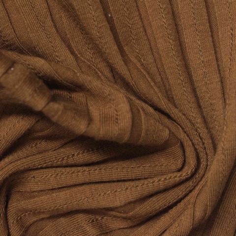 Jacquard Cotton Stretch Rib Knit Fabric