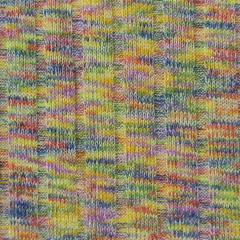 Yellow Marl Rib Knit, Viscose-Poly