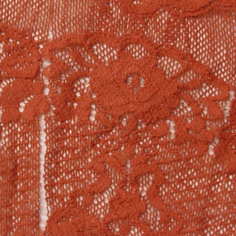 Terracotta Floral Lace, Nylon